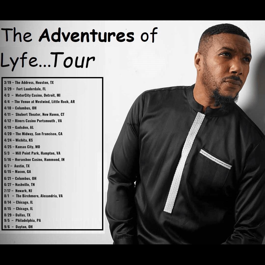 Lyfe Jennings The Adventures of Lyfe Tour Tour Poster 2025